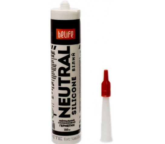 Герметик силиконовый нейтральный (Белый SN-351), 310 мл