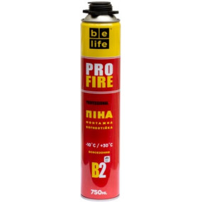 Вогнестійка монтажна піна BeLife Pro-FR50 (PROFIRE)