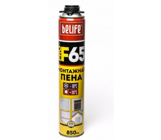 Монтажная пена с увеличенным выходом Belife PRO-F65