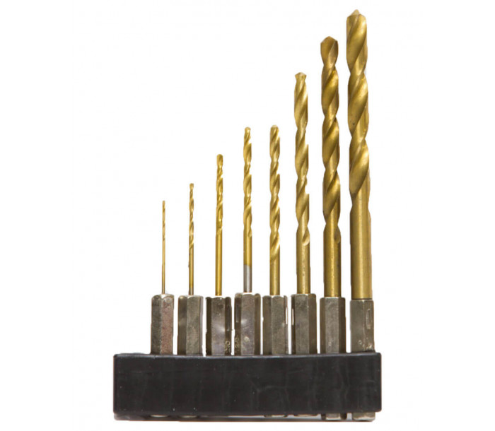 Набір свердл по металу з титановим покриттям  8 шт