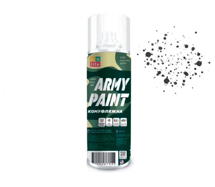 Краска Belife Army Paint черный битум (RAL 9021)