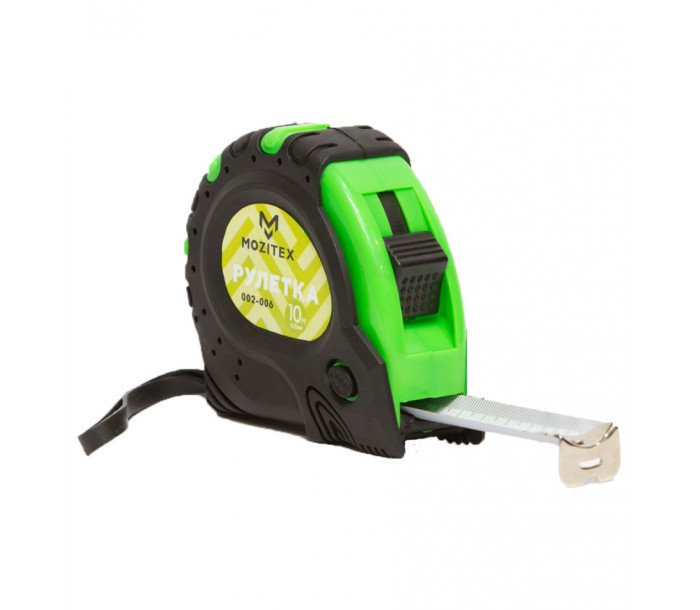 Рулетка прорезиненная 10 м×25 мм