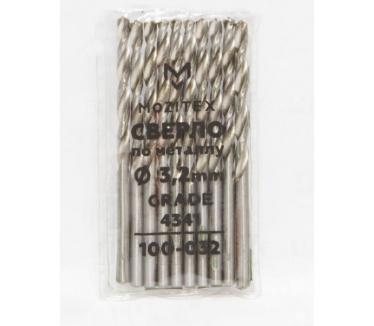  Свердло по металу hss поліроване 10 мм (блістер 5шт)