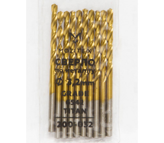  Свердло по металу hss титанове 4,2 мм (блістер 10шт)
