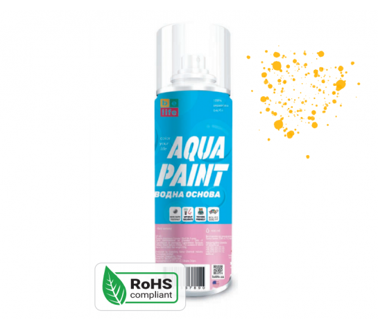 Краска Belife Aqua Paint ярко-желтая шелковисто матовая (А31)