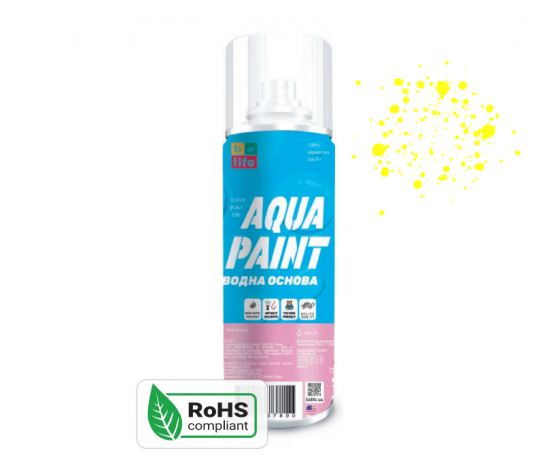 Краска Belife Aqua Paint желтая  шелковисто матовая (А41)