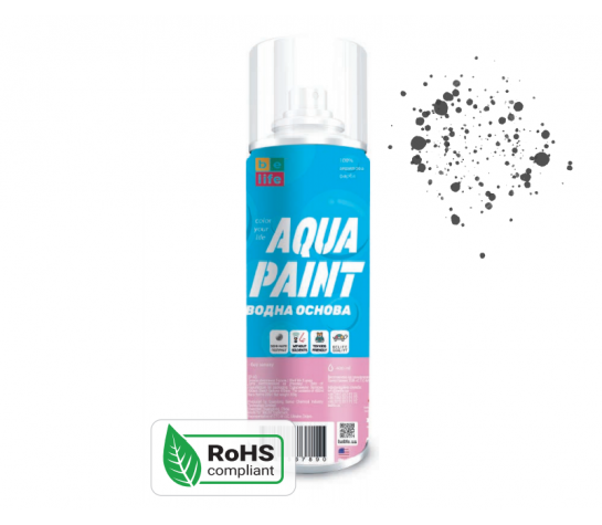 Фарба Belife Aqua Paint чорна матова (A4)