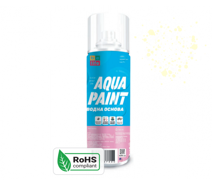 Краска Belife Aqua Paint кремово-желтая шелковисто матовая (А33)
