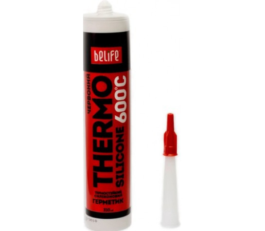 Термостойкий силиконовый герметик (Красный ST-315), 310мл