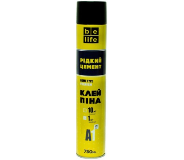 Клей-піна BeLife FС750 (рідкий цемент) Standart Premium (A1)