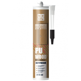 Клей-герметик полиуретановый для дерева и паркета "PU WOOD" Belife, 310 мл
