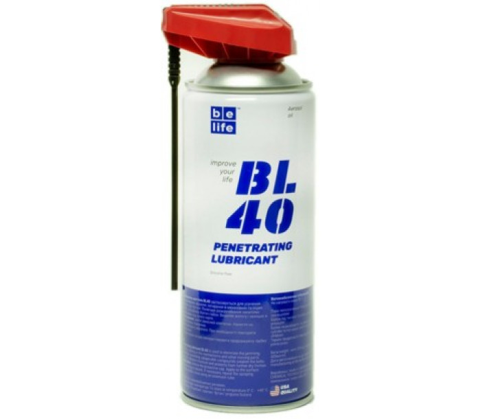 Смазка проникающая универсальная с адаптером BeLife BL-40, 400 мл NEW