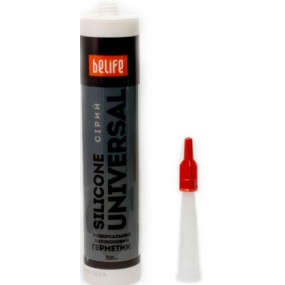 Универсальный силиконовый герметик (Серый SU-312), 310 мл